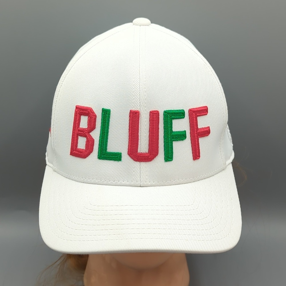 G/FORE GFORE Hat Cap Snapback BLUFF Golf Embroidered Flexfit 110 White